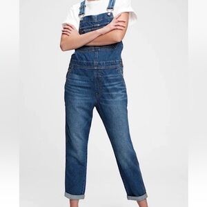 Gap Slouchy Bib Overalls Medium Indigo Size Large